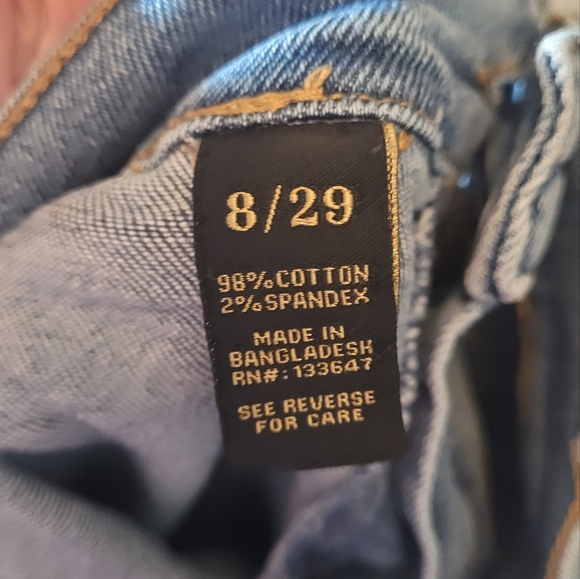 Rachel Roy Straight Size 8 or 29 Women's Distressed Denim Jeans - Picture 3 of 5